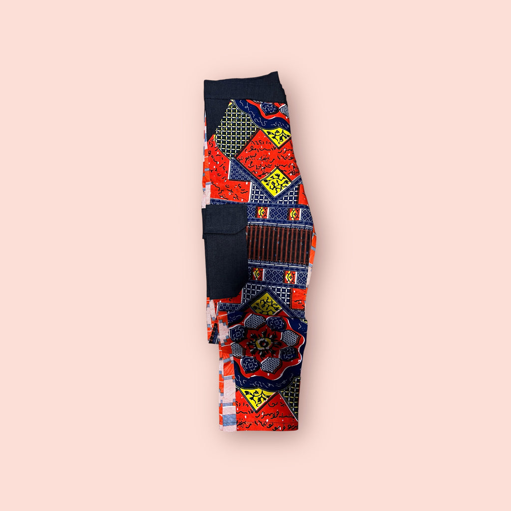 Orange Mix Brown African Pant