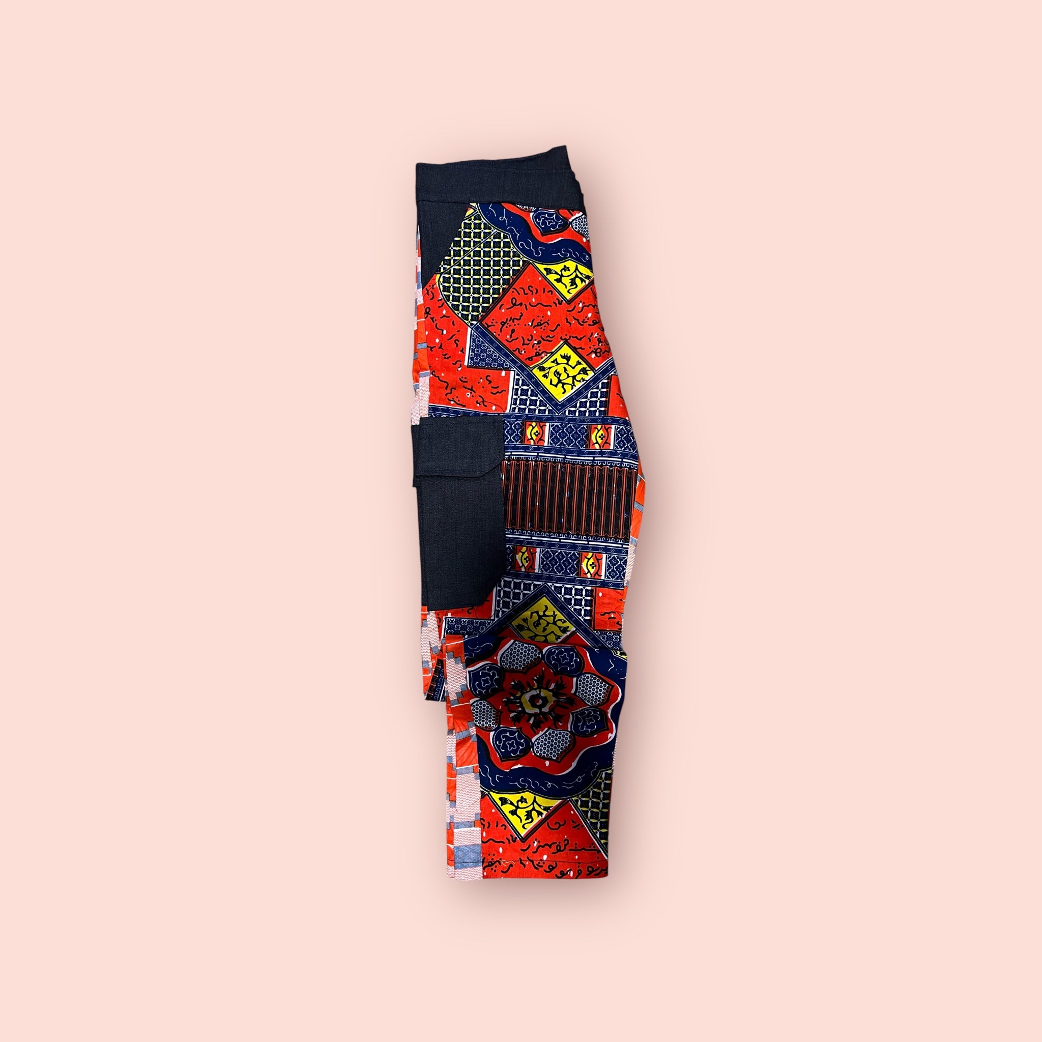 Orange Mix Brown African Pant