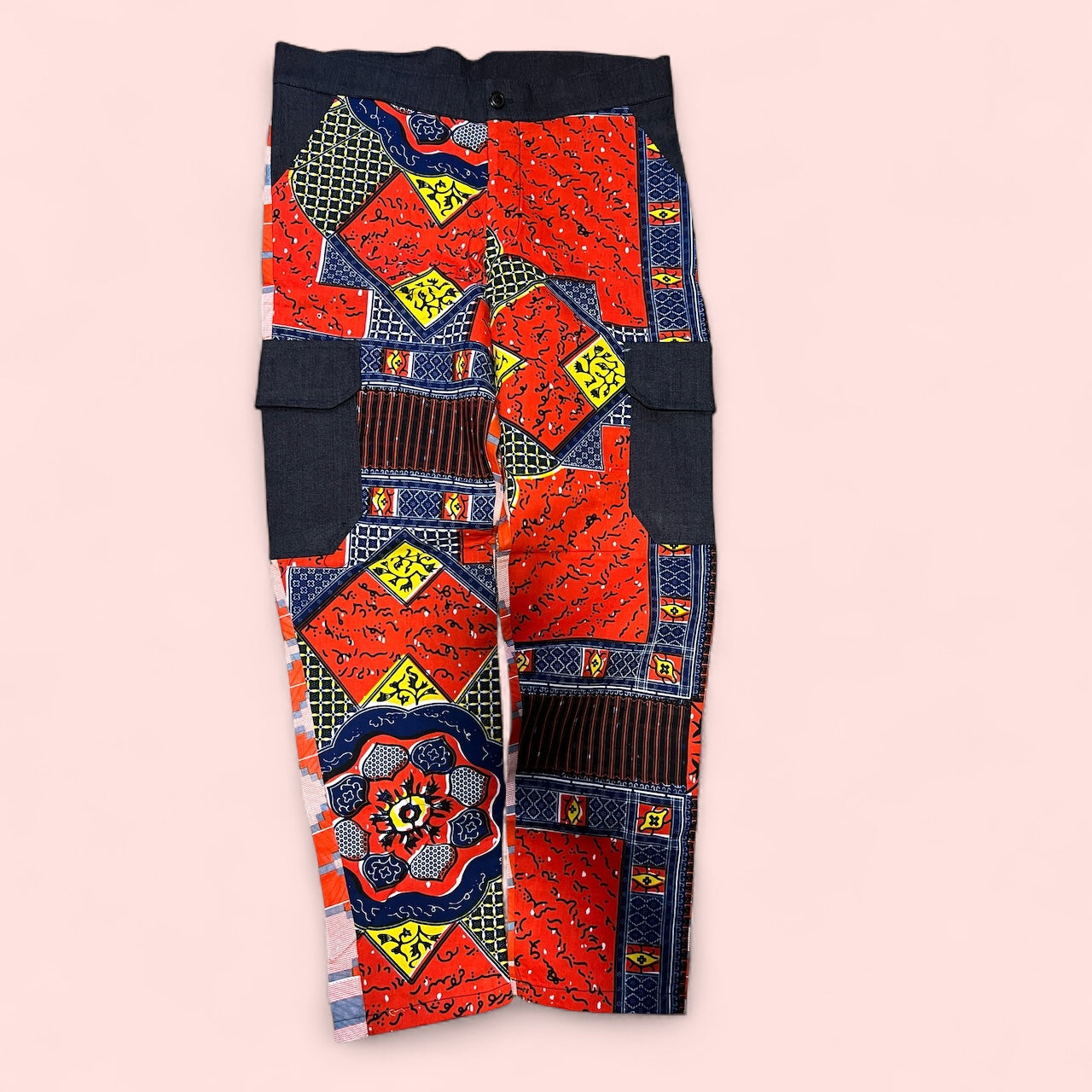 Orange Mix Brown African Pant