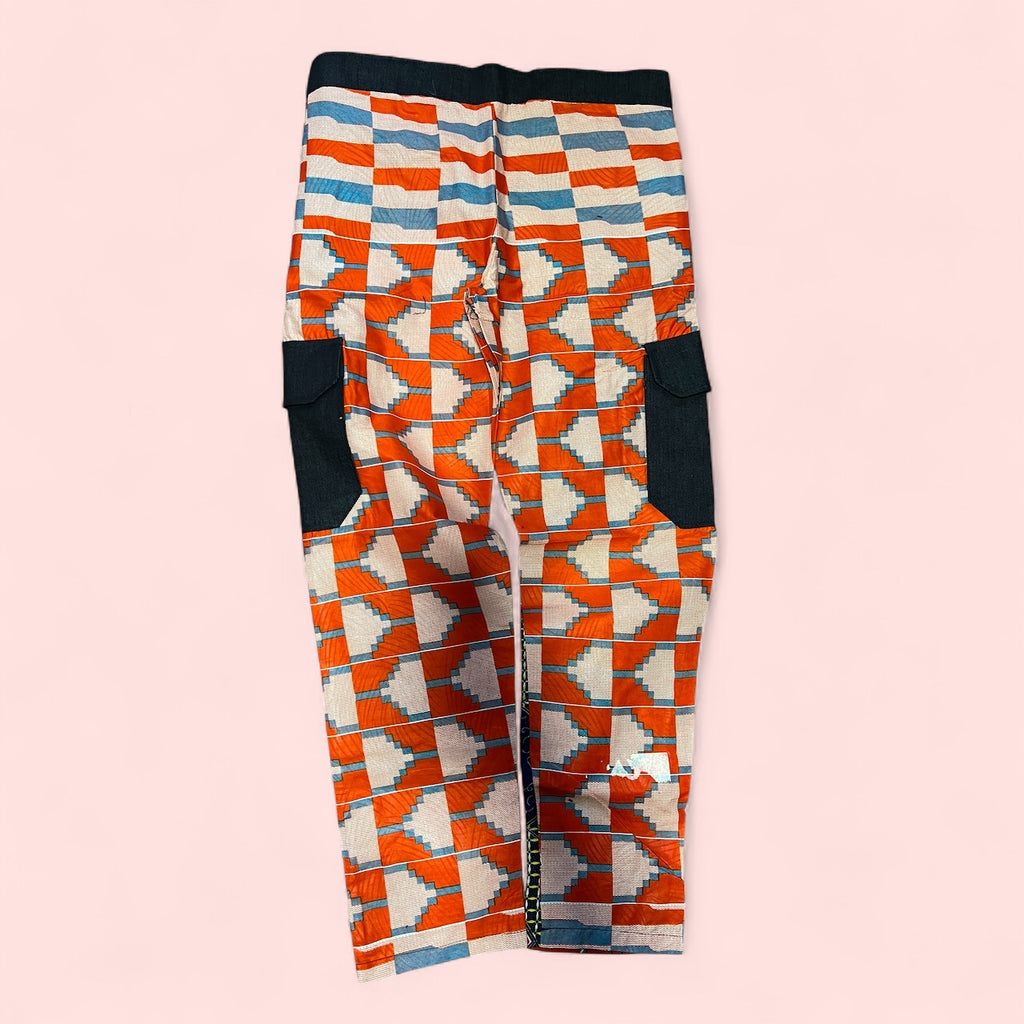 Orange Mix Brown African Pant