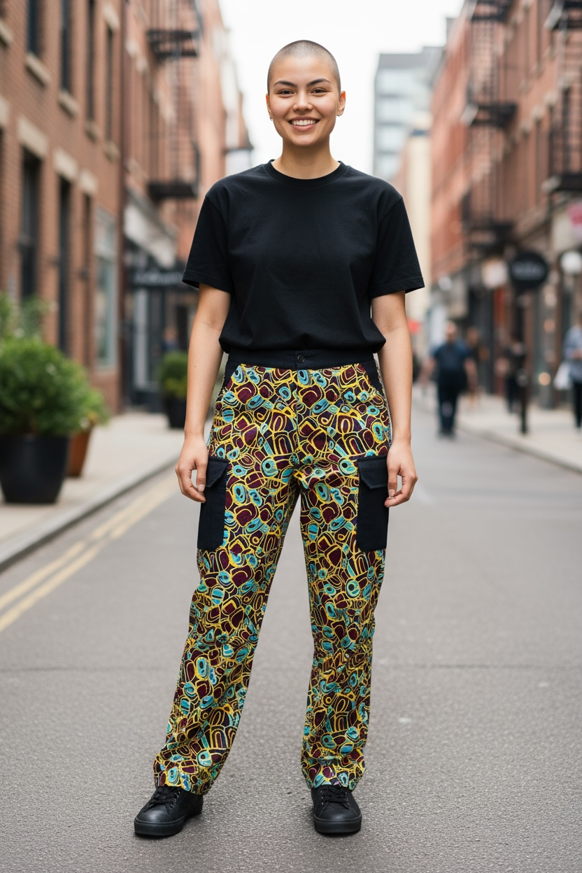 Line-Mix African Pant